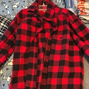 Gap kids Red and Black Plaid Jacket